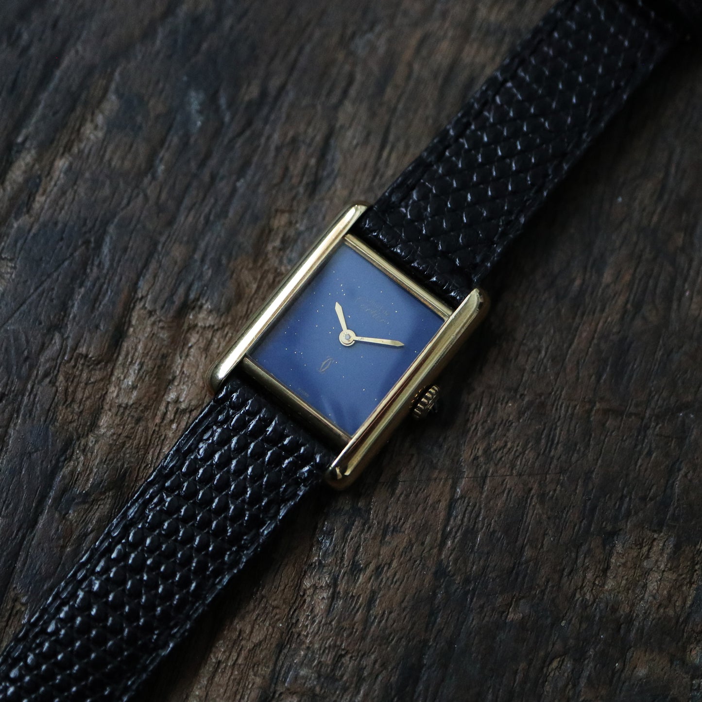 CARTIER_MUST DE TANK_SM CASE_plain blue_Ladies