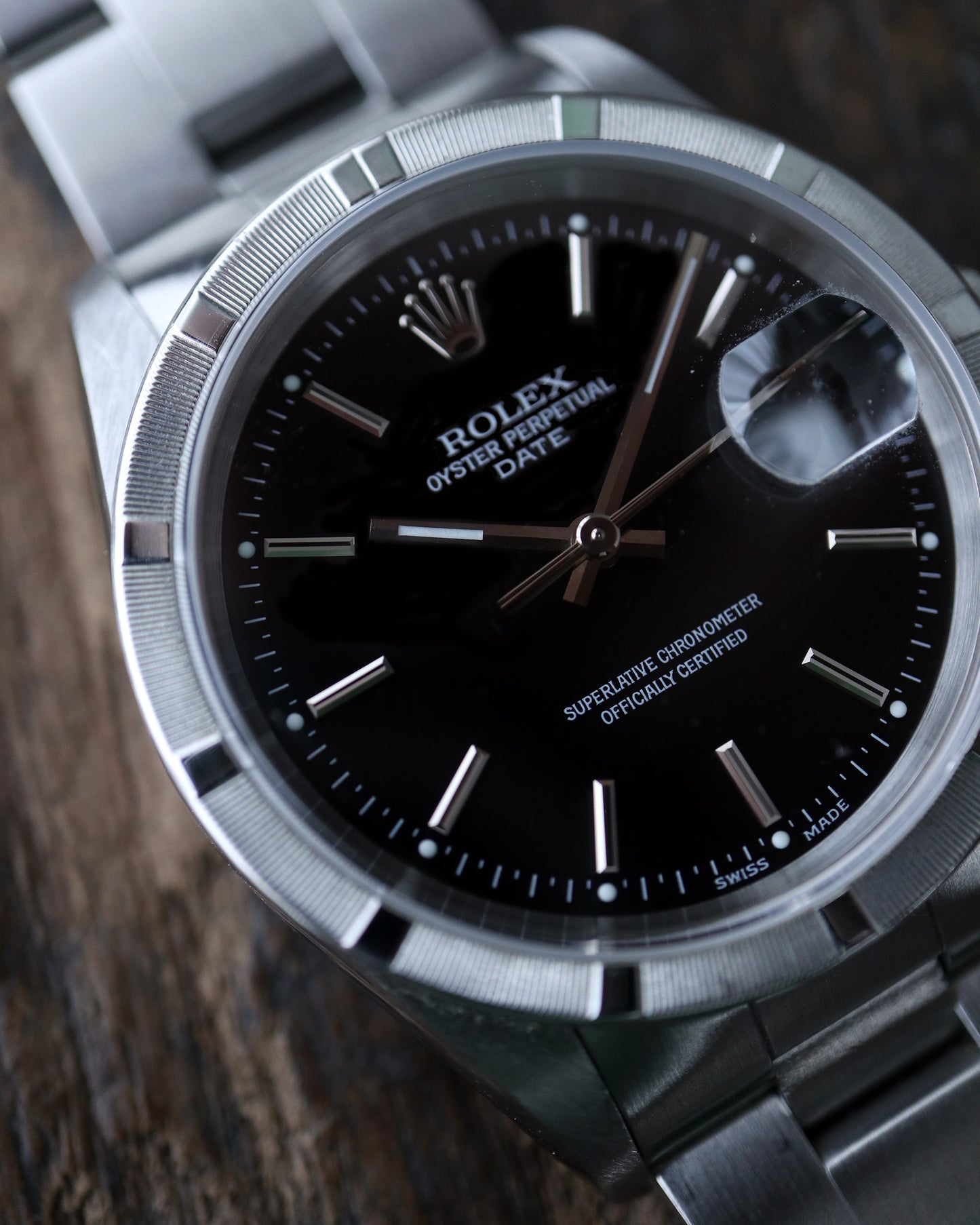 ROLEX_OYSTER PERPETUAL DATE_BLACK DIAL_Ref.15210