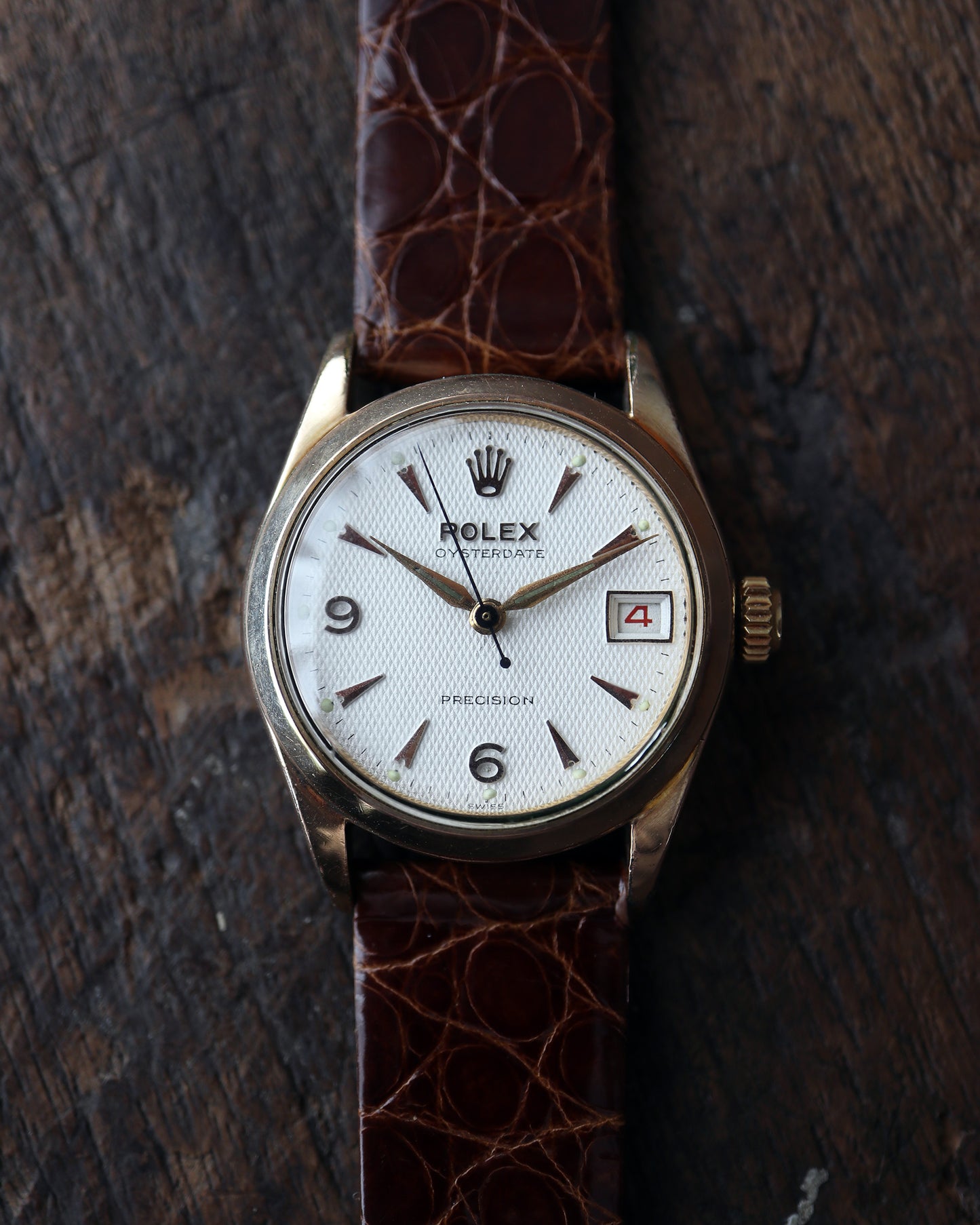 ROLEX_OYSTER 赤黒DATE_Ref.6466