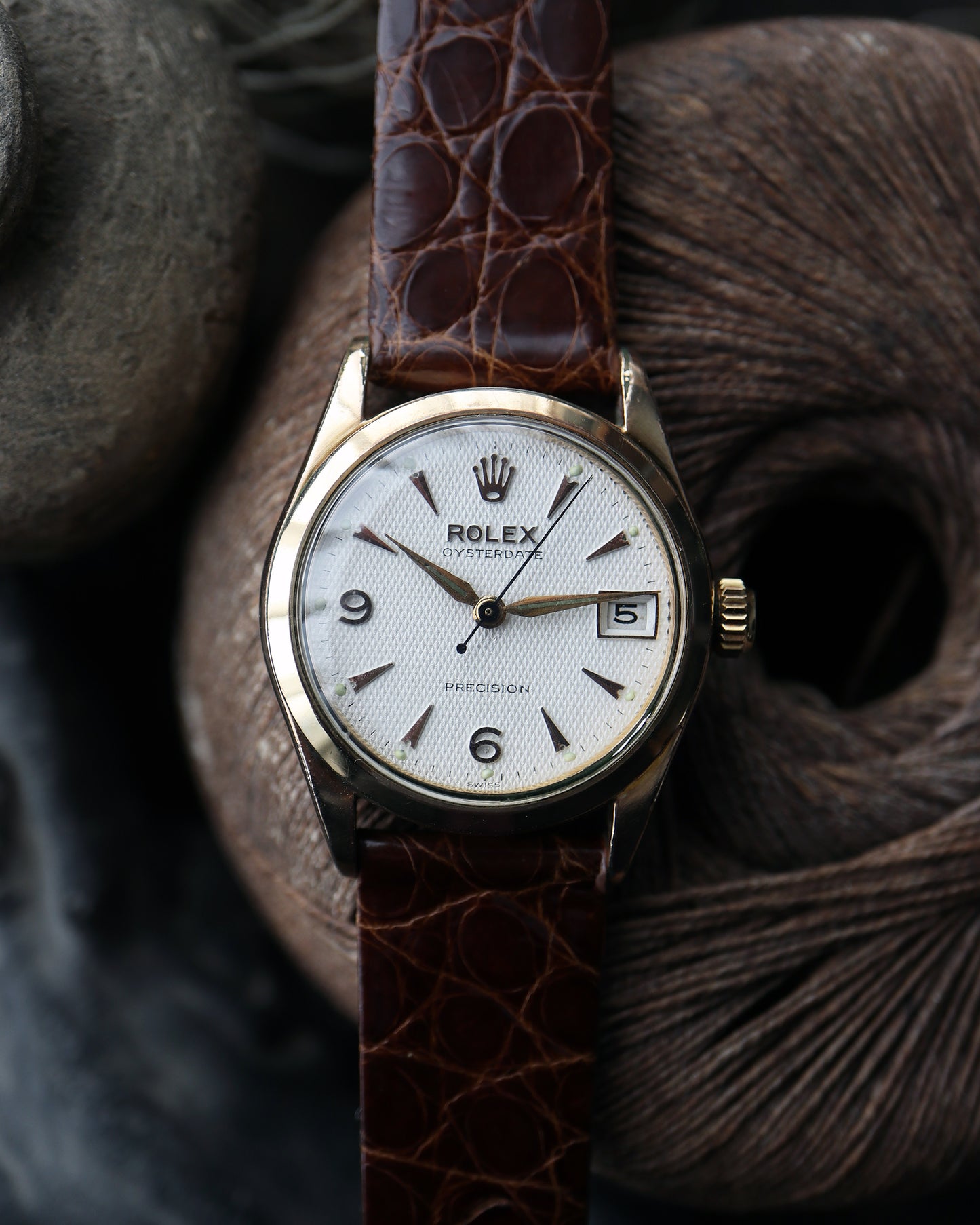 ROLEX_OYSTER 赤黒DATE_Ref.6466