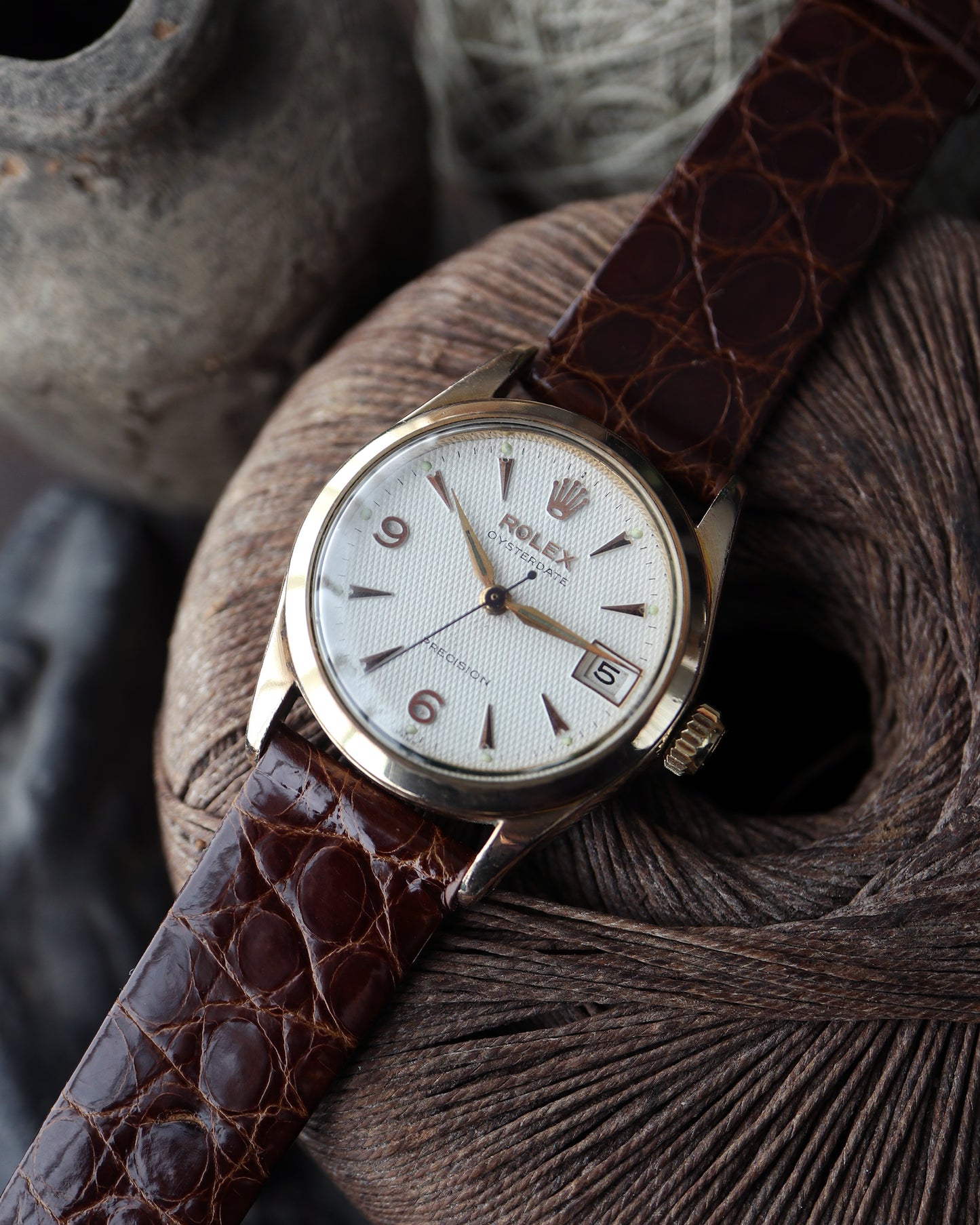 ROLEX_OYSTER 赤黒DATE_Ref.6466