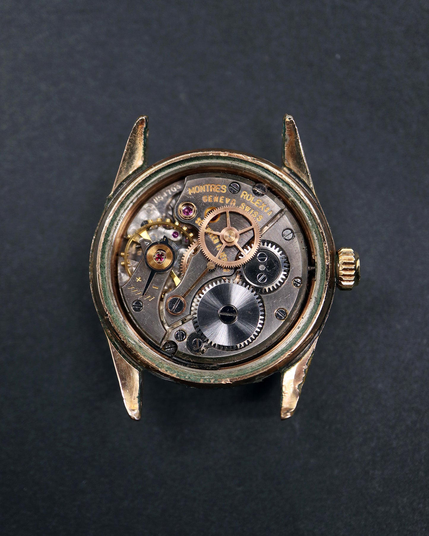 ROLEX_OYSTER 赤黒DATE_Ref.6466