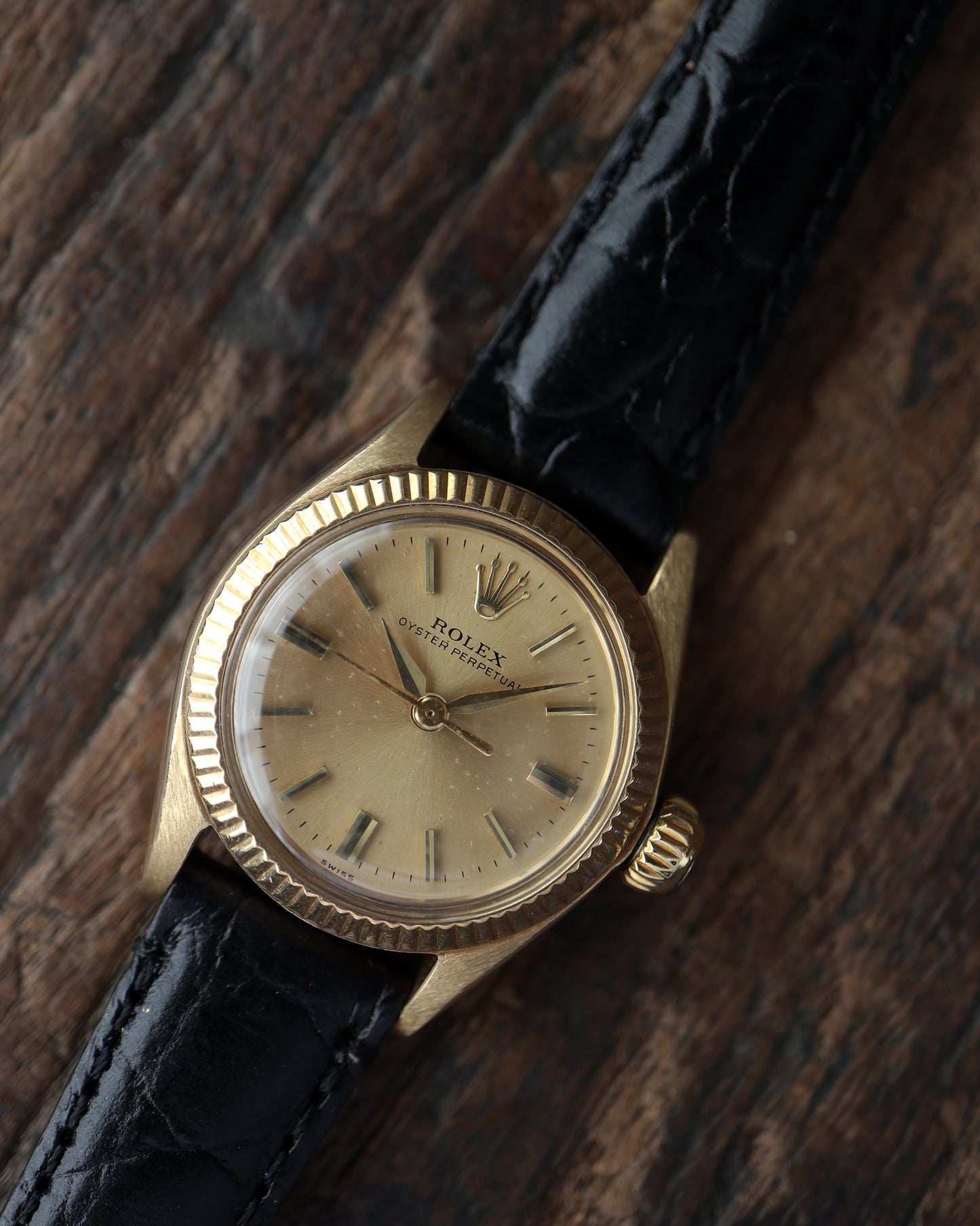 ROLEX_OYSTER PERPETUAL_Ref.6619_14K GOLDCASE_Ladies