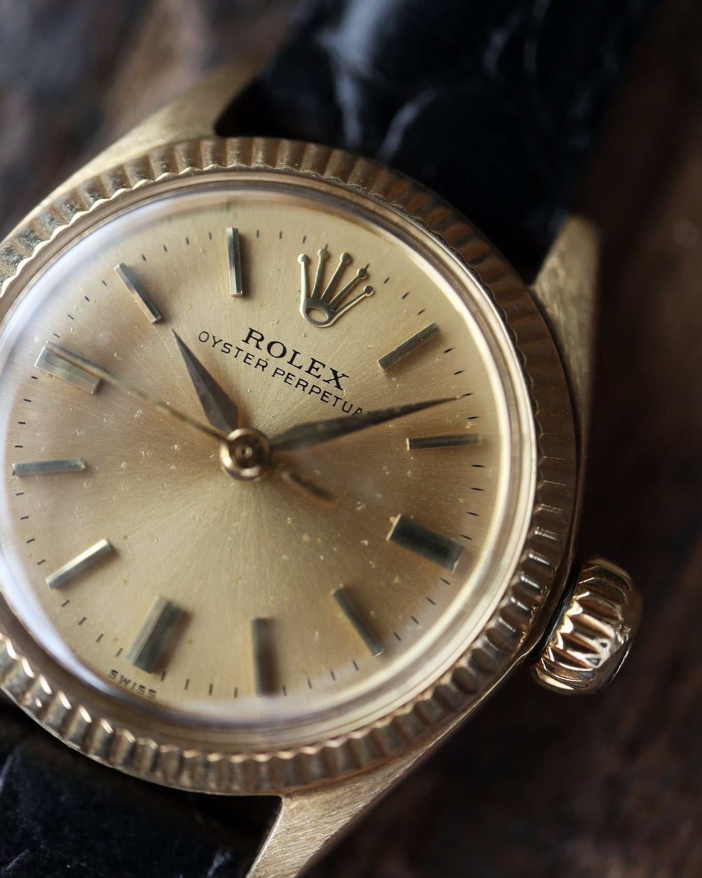 ROLEX_OYSTER PERPETUAL_Ref.6619_14K GOLDCASE_Ladies