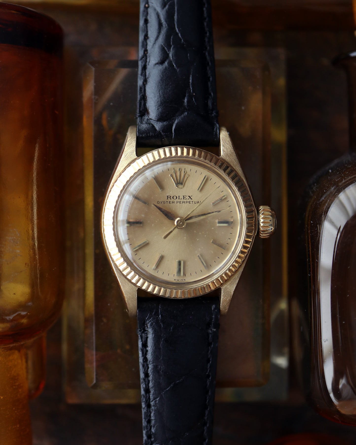 ROLEX_OYSTER PERPETUAL_Ref.6619_14K GOLDCASE_Ladies