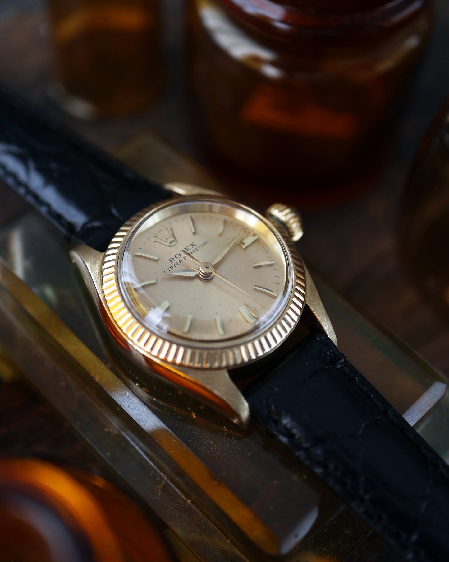 ROLEX_OYSTER PERPETUAL_Ref.6619_14K GOLDCASE_Ladies