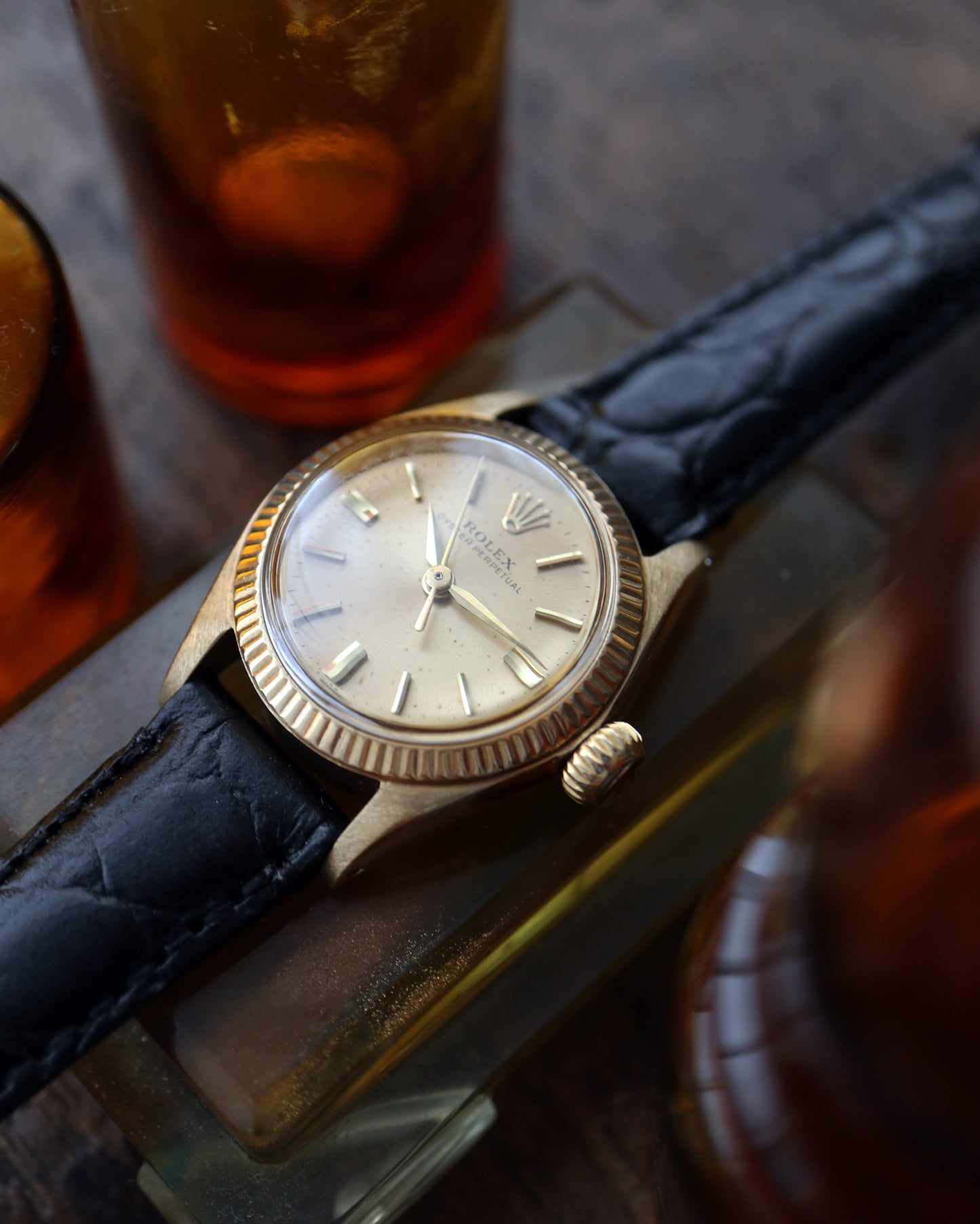 ROLEX_OYSTER PERPETUAL_Ref.6619_14K GOLDCASE_Ladies