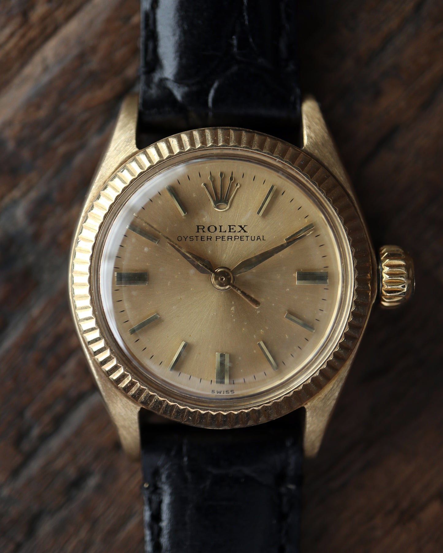 ROLEX_OYSTER PERPETUAL_Ref.6619_14K GOLDCASE_Ladies