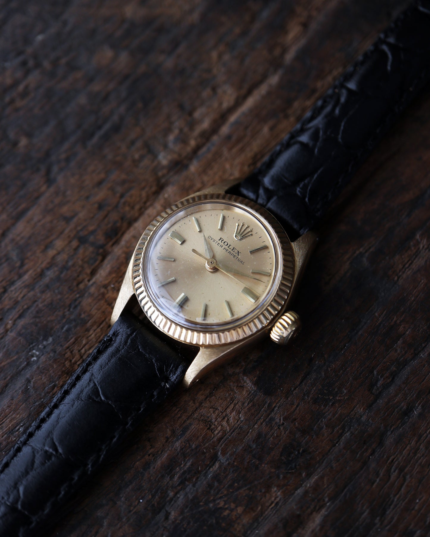 ROLEX_OYSTER PERPETUAL_Ref.6619_14K GOLDCASE_Ladies