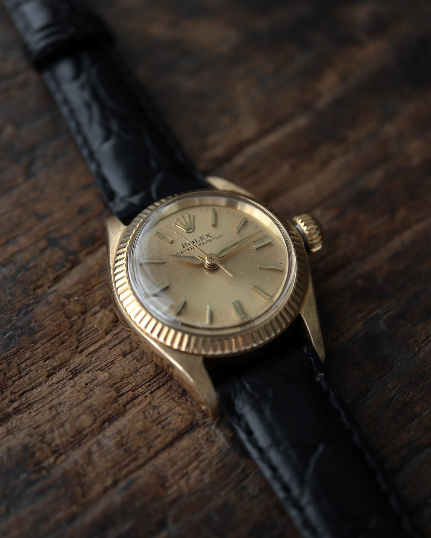 ROLEX_OYSTER PERPETUAL_Ref.6619_14K GOLDCASE_Ladies