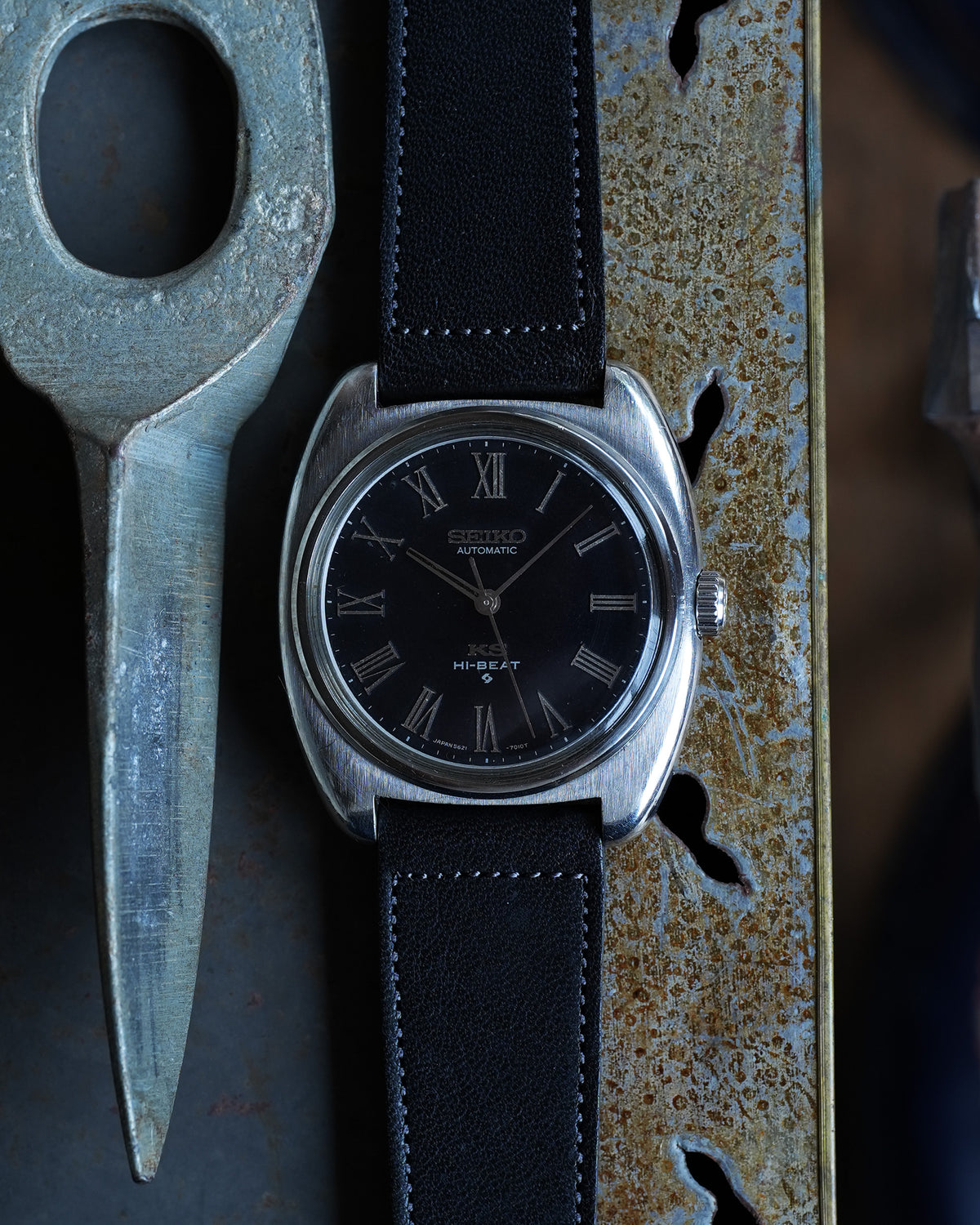 KING SEIKO_Ref.5621-7000_BLACK ROMAN DIAL