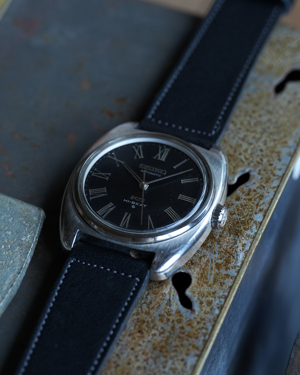KING SEIKO_Ref.5621-7000_BLACK ROMAN DIAL