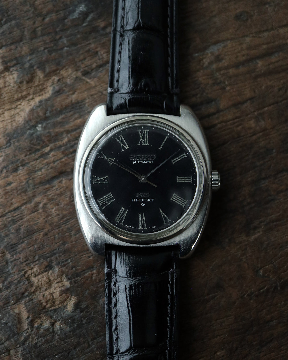 KING SEIKO_Ref.5621-7000_BLACK ROMAN DIAL