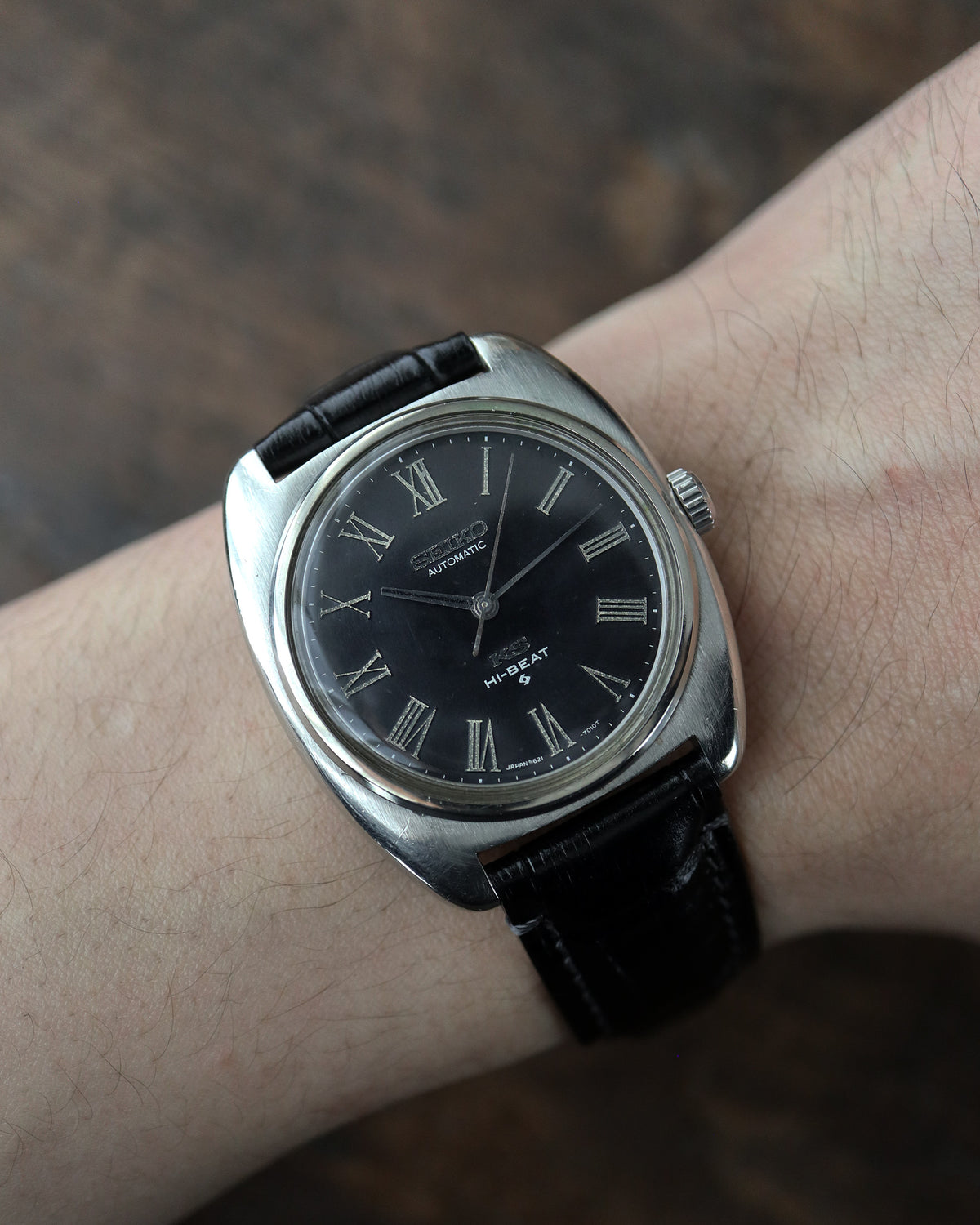 KING SEIKO_Ref.5621-7000_BLACK ROMAN DIAL