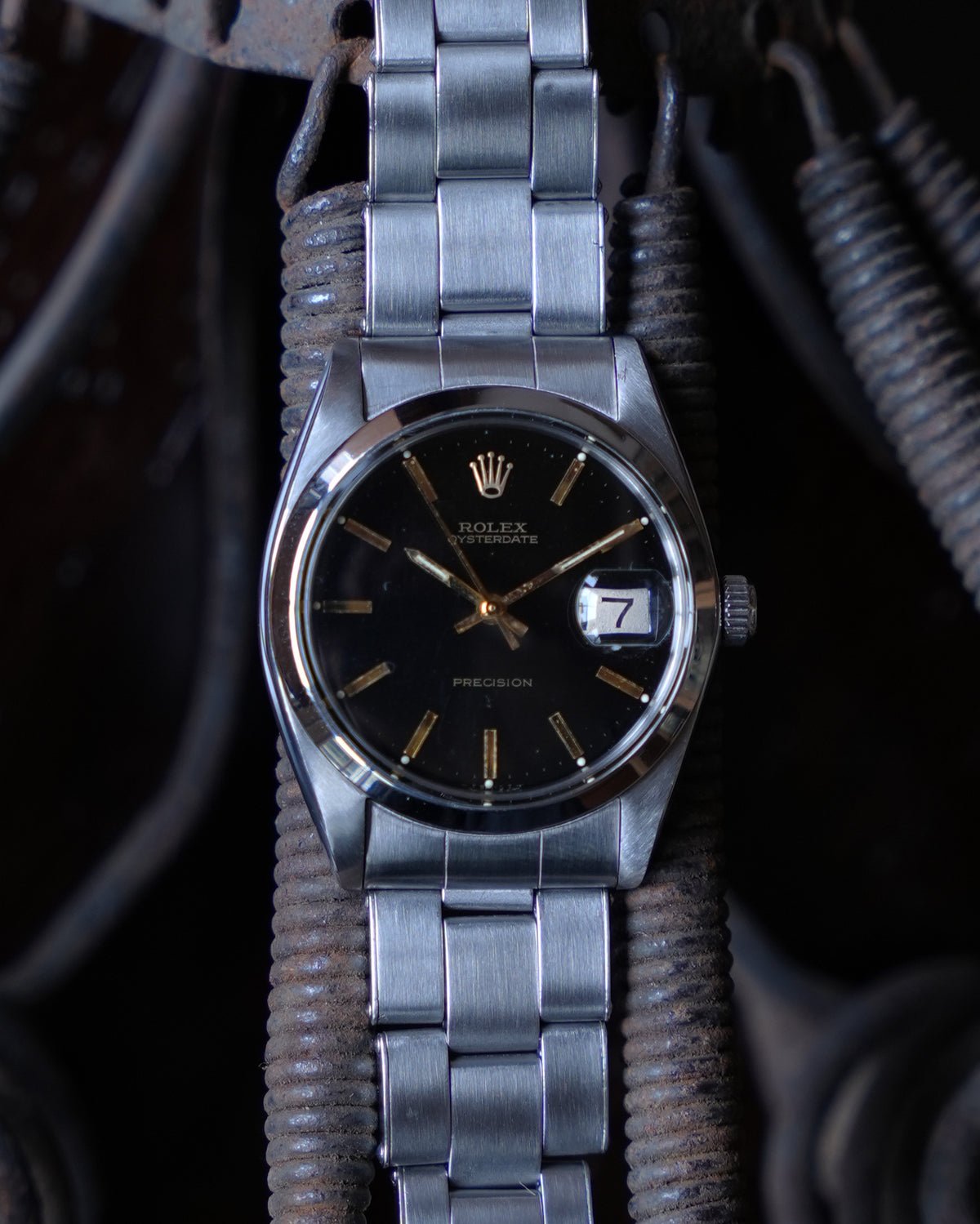 ROLEX_OYSTER DATE_Ref.6694_BLACK DIAL
