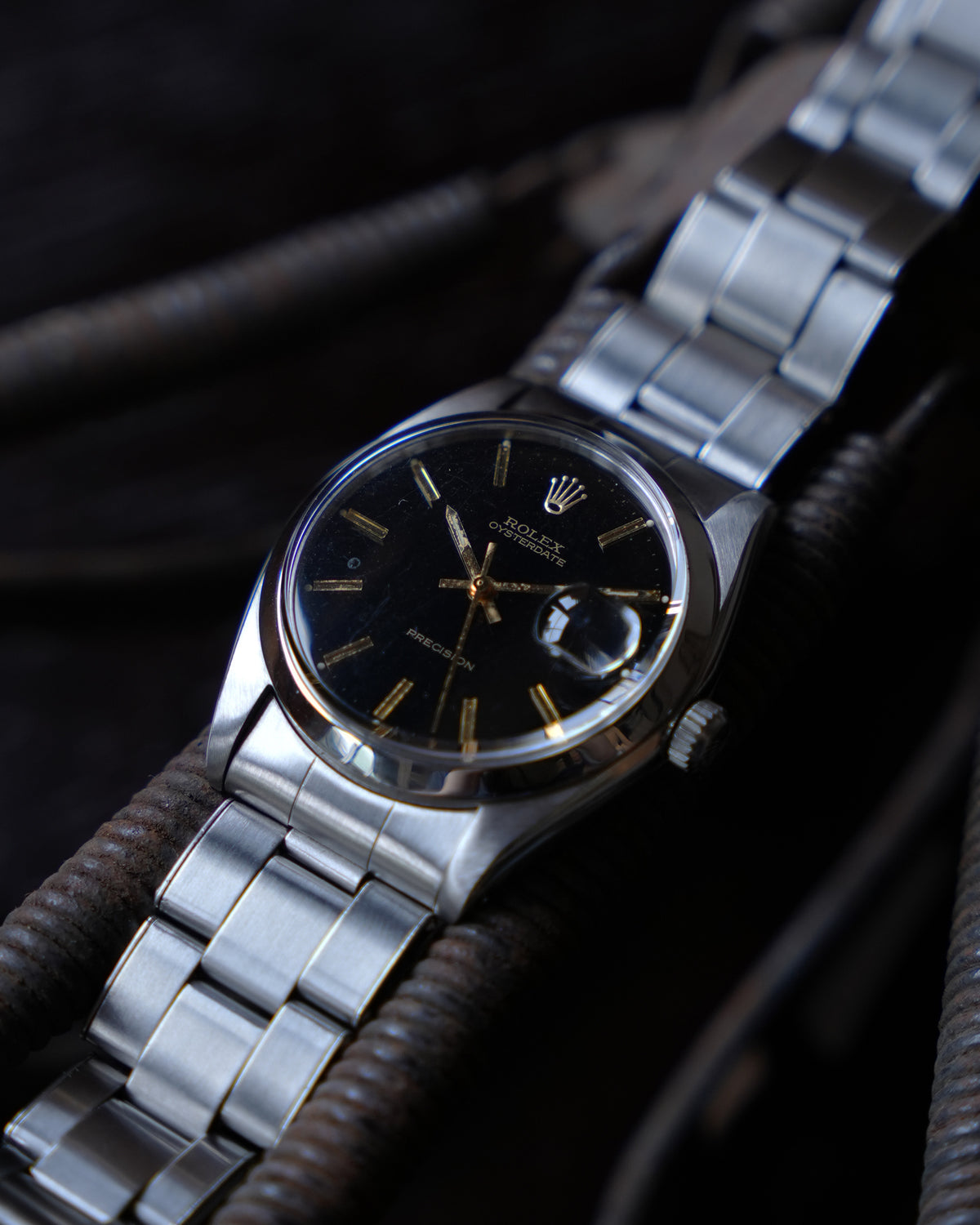 ROLEX_OYSTER DATE_Ref.6694_BLACK DIAL