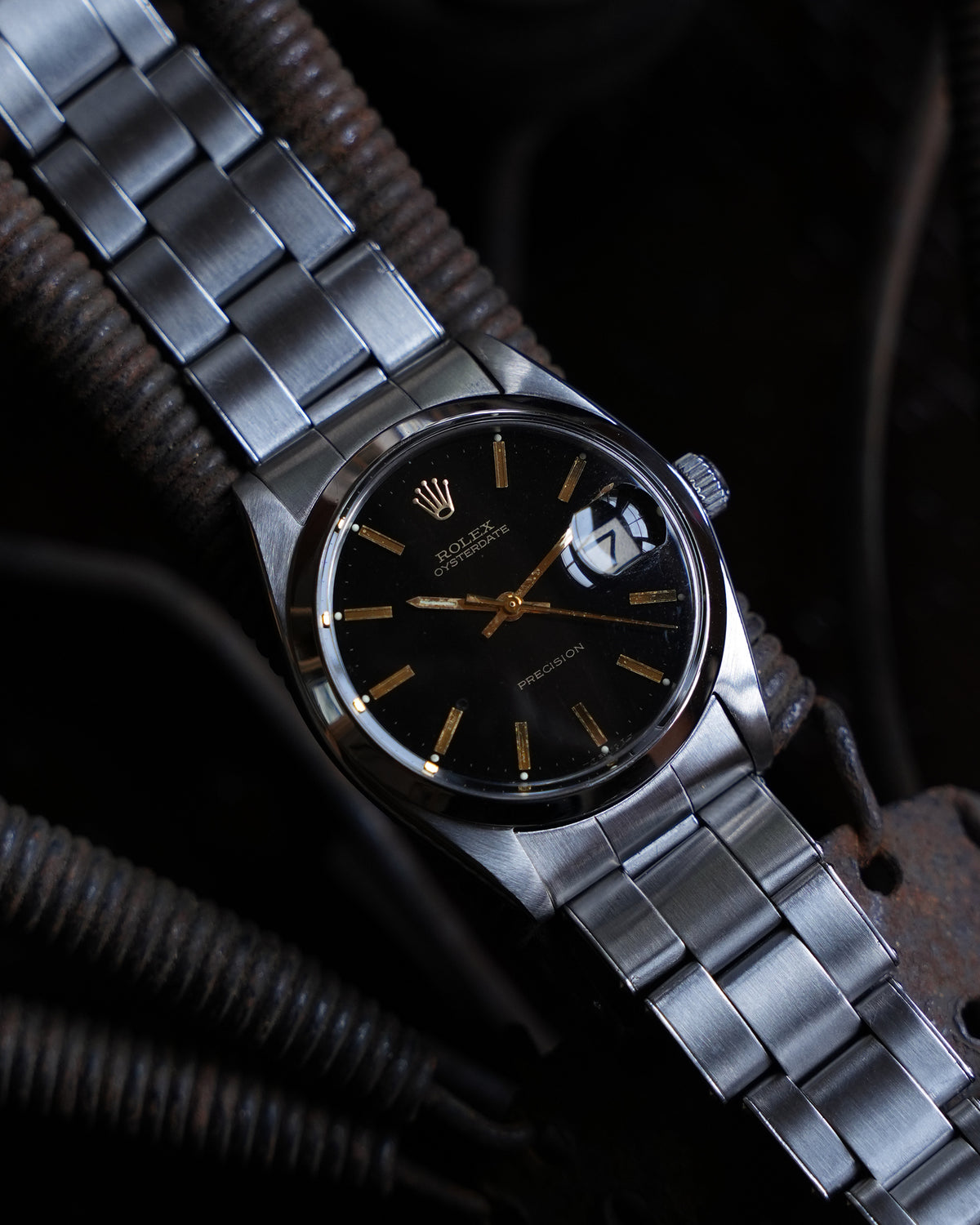 ROLEX_OYSTER DATE_Ref.6694_BLACK DIAL