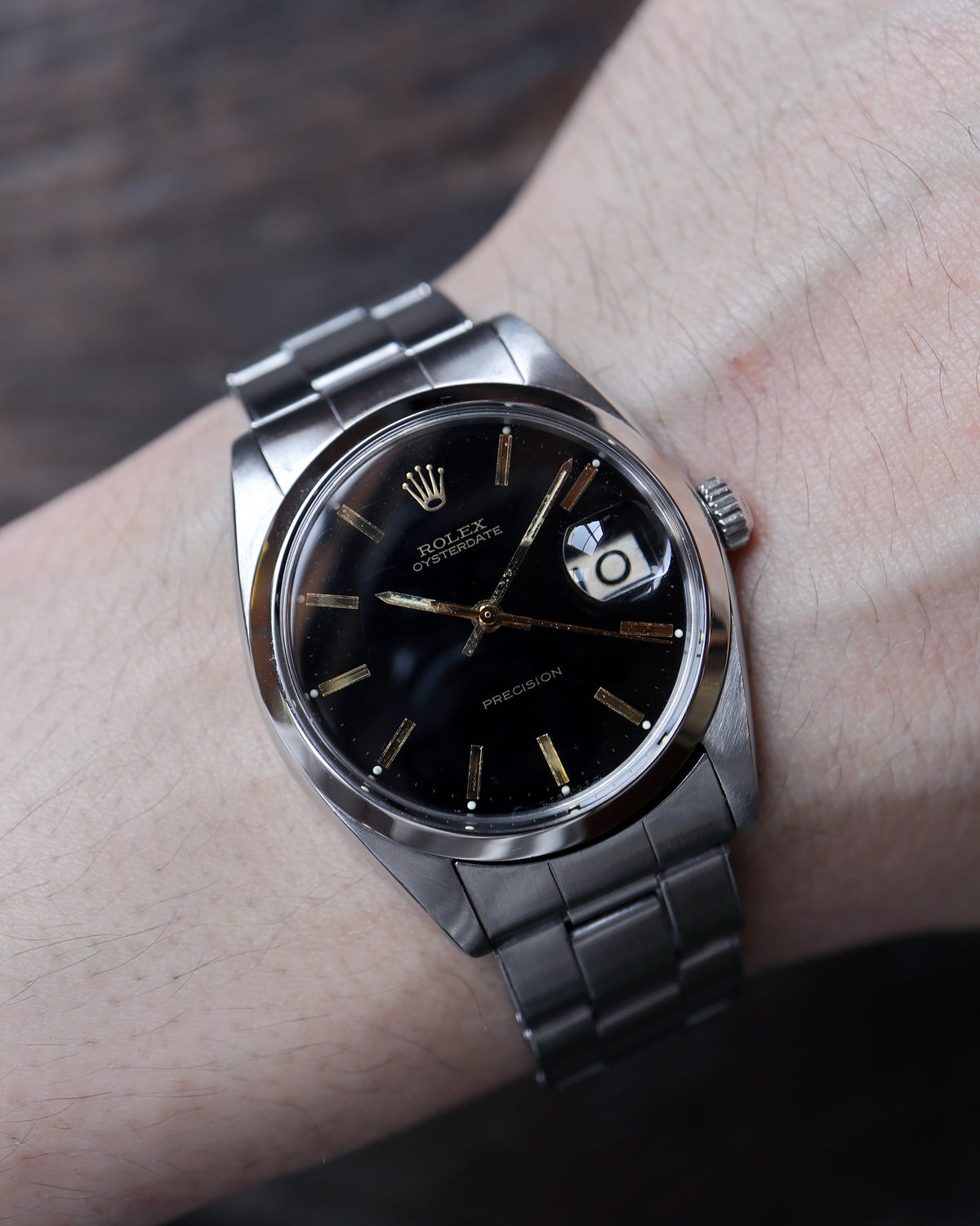 ROLEX_OYSTER DATE_Ref.6694_BLACK DIAL