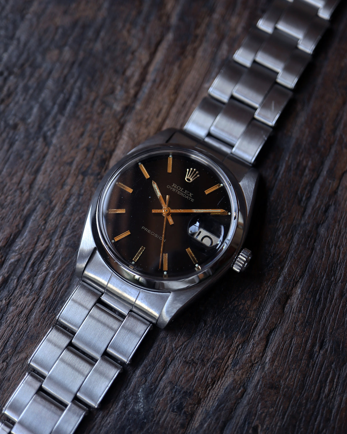 ROLEX_OYSTER DATE_Ref.6694_BLACK DIAL
