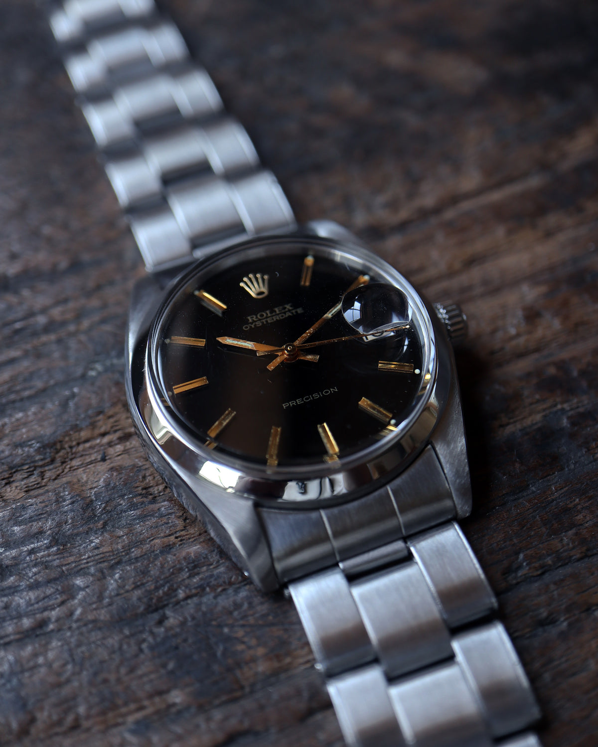 ROLEX_OYSTER DATE_Ref.6694_BLACK DIAL
