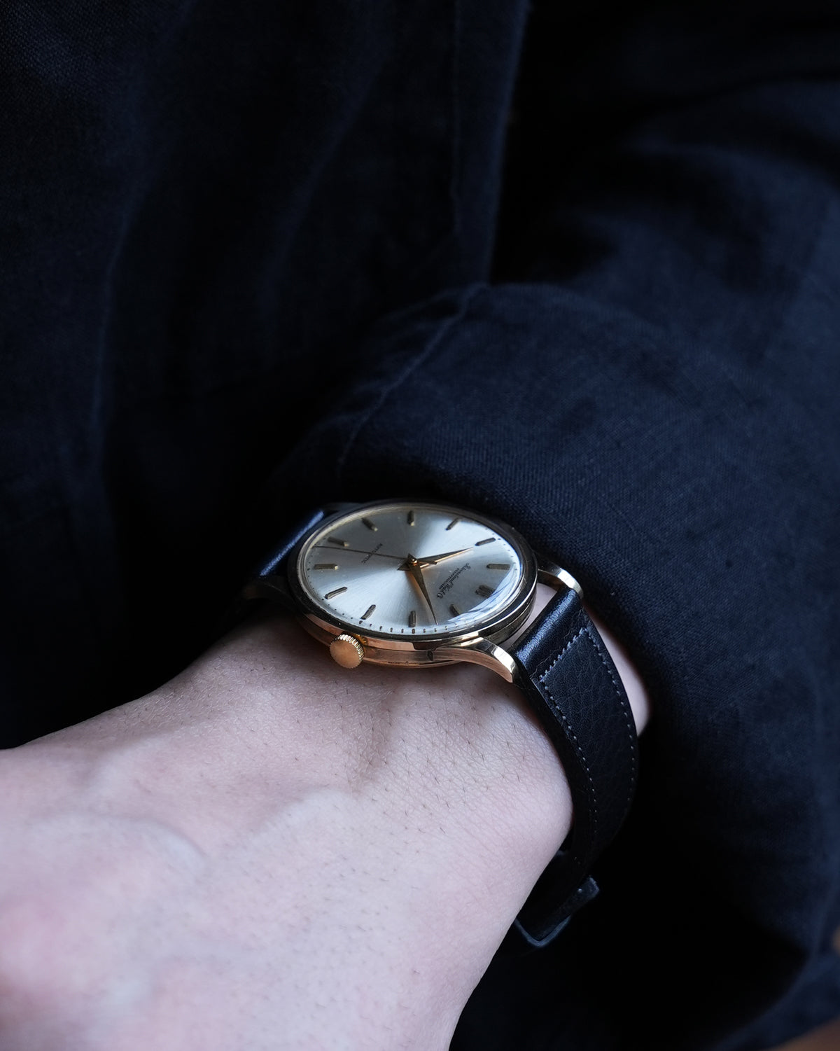 IWC_筆記体ロゴ_cal.8531_Flat Bezel_18K YG